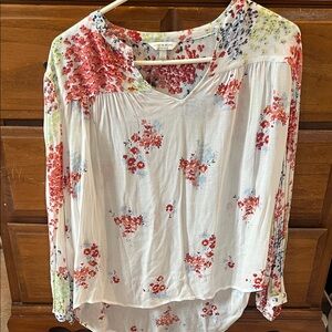 Lucky Brand Multicolor Floral Blouse